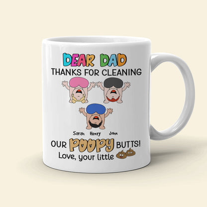 Dear Dad Thanks For Cleaning Personalized Coffee Mug