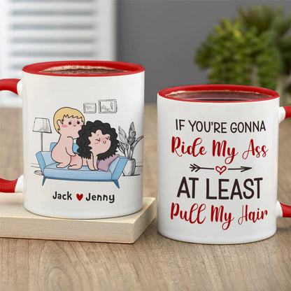 At Least Pull My Hair-Gift For Couple-Personalized Coffee Mug-Funny Couple Mug