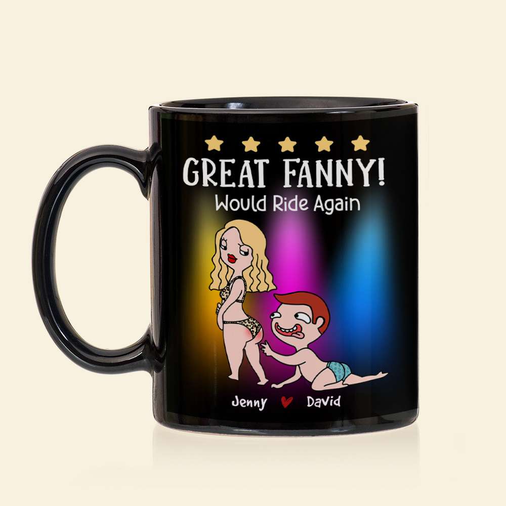 Great Fanny, Gift For Couple, Personalized Mug, Naughty Couple Mug, Anniversary Gift