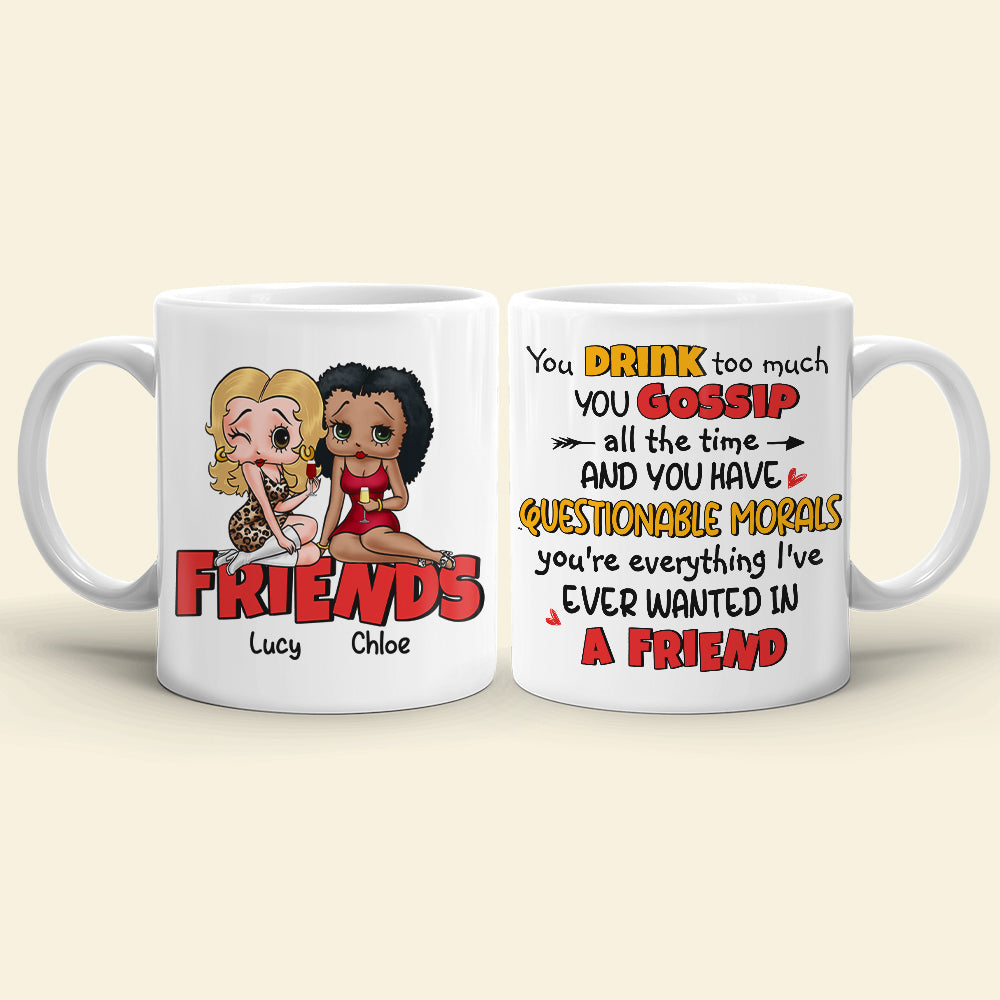 Friends, Gift For Best Friends, Personalized Mug, Bestie Drinking Mug 04HUHN050823HH
