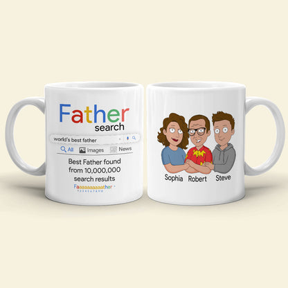 The Best Father Search Personalized Coffee Mug DR-WHM-04dnpo150523