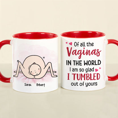 Of All The Vaginas, Gift For Mom, Personalized Mug, Mother and Child Mug, Mother's Day Gift