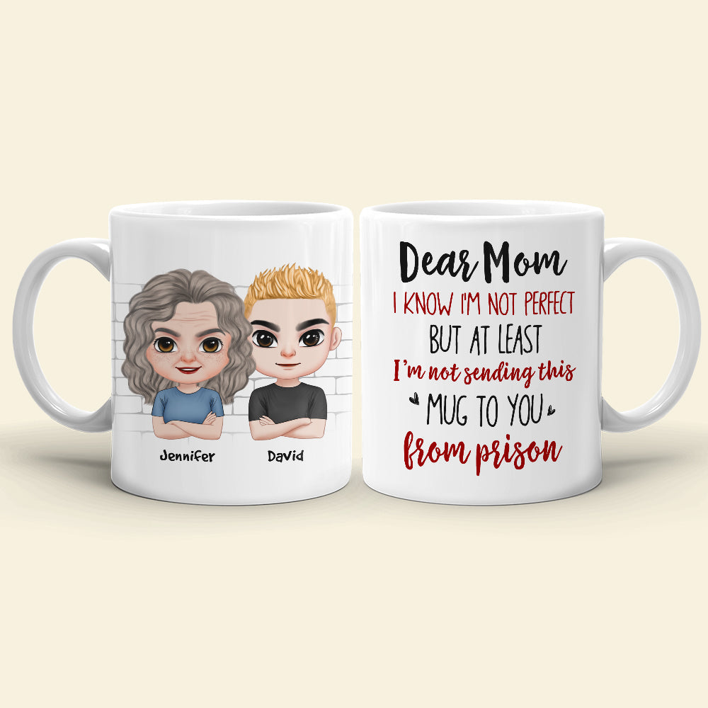 Dear Mom, Gift For Mom, Personalized Mug, Mom And Kid Mug, Mother's Day Gift
