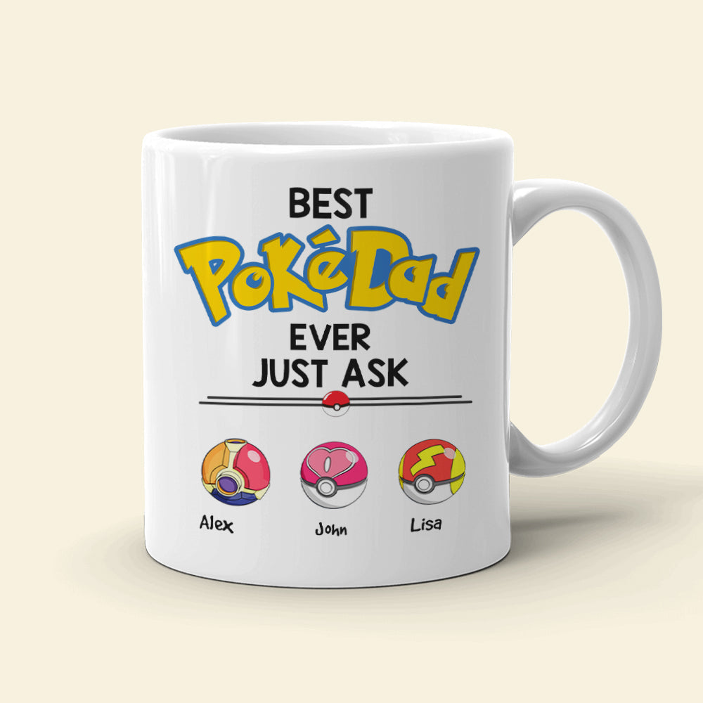 Best Dad Ever Just Ask Personalized Mug, Gift For Dad-4OHHN010623