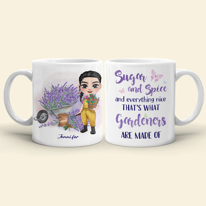 Sugar And Spice, Personalized Mug, Gift For Gardening