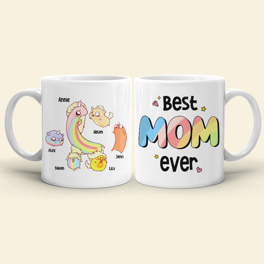 Best Mom Ever, Gift For Mom, Personalized Mug, Mom And Kids Mug, Mother's Day Gift 02DNHN260423