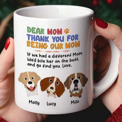 Personalized Gifts For Dog Mom Coffee Mug 05HUPU260124 Mother's Day