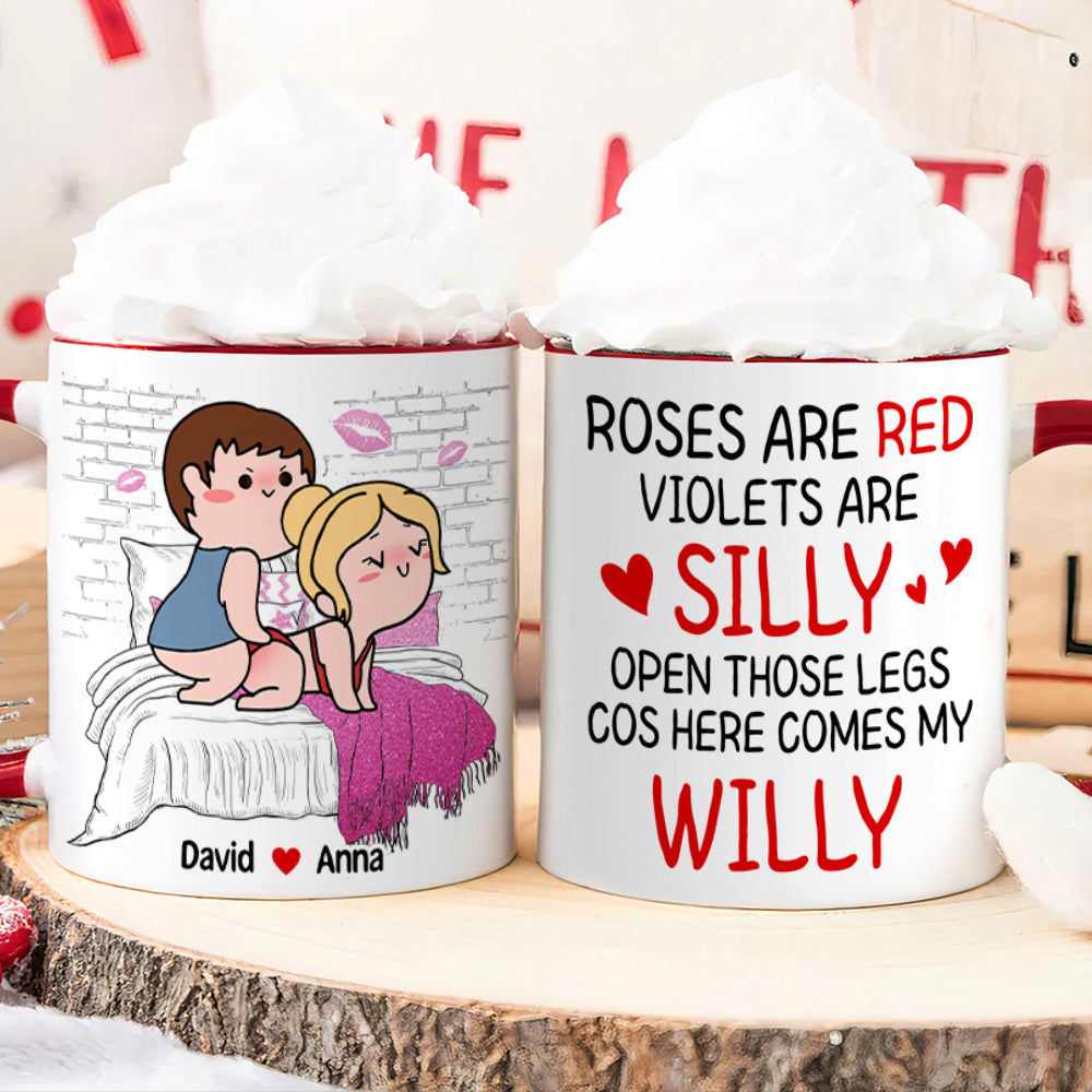 Personalized Gifts For Girlfriend Coffee Mug Here Comes My Willy