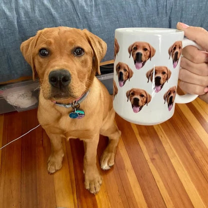 Custom Pet's Face Photo, Personalized Coffee Mug, Gift For Pet Lovers