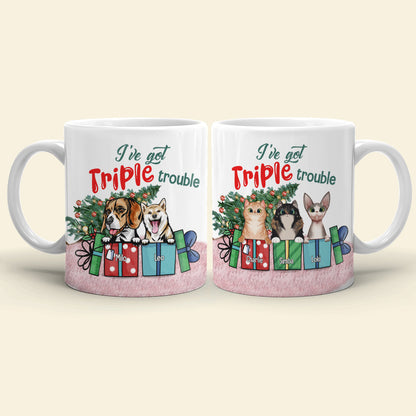 Pet Trouble, Personalized Troublemaker White Mug