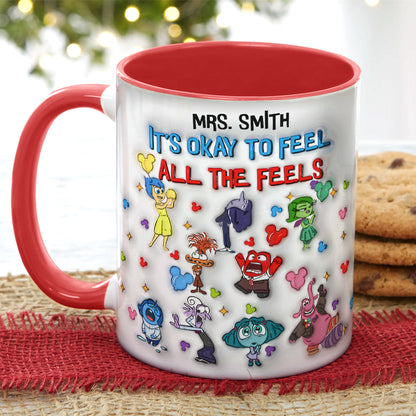 Personalized Gifts For Teacher Accent Mug All The Feels 01XQMH080824