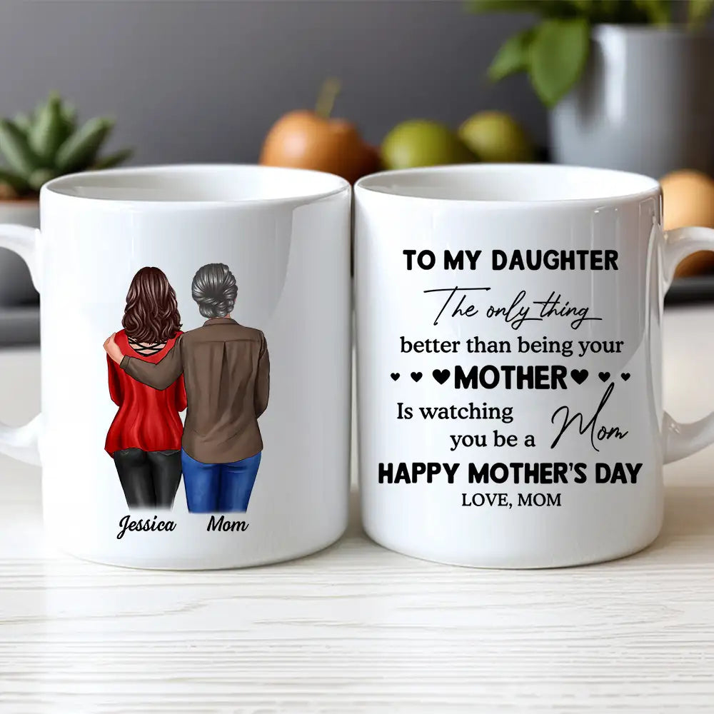 Personalized Mother's Day Mug for Daughter - Custom Gift From Mom