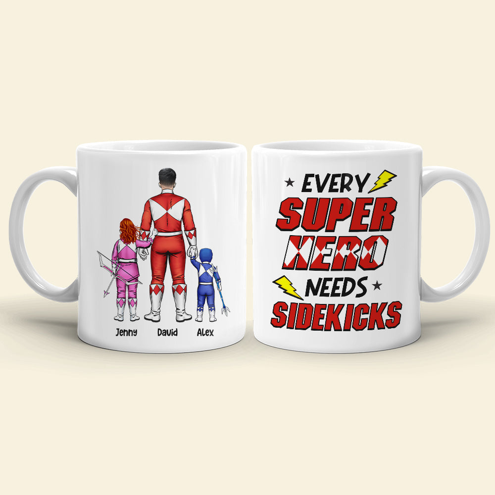 The Power Dad Need Sidekicks 01QHHN040523HH Personalized Family Mug