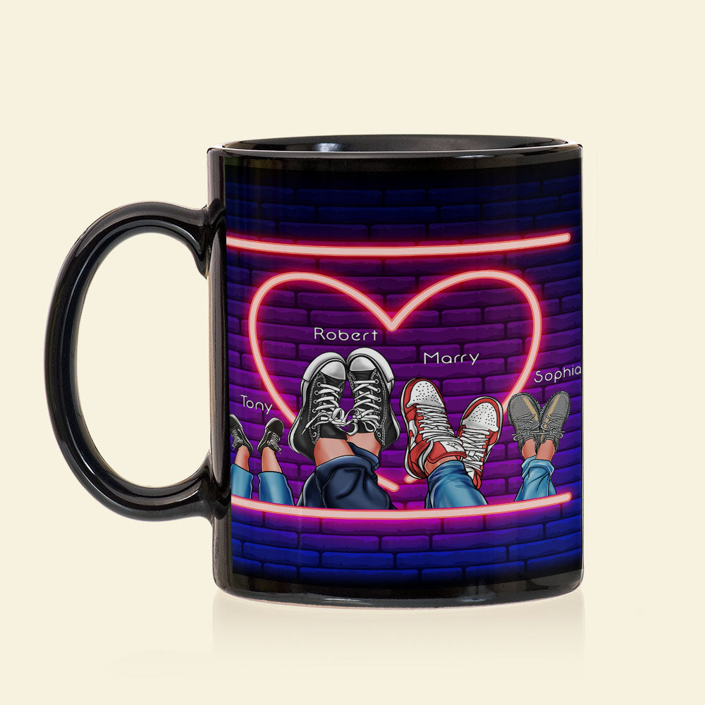 It's Not How Many Walk Personalized Black Mug, Gift For Family