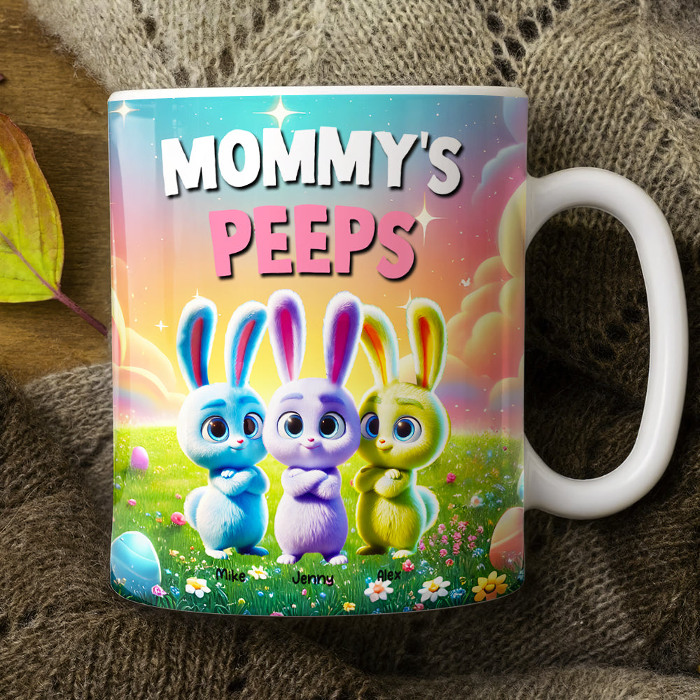 Personalized Gifts For Grandma Easter Day Coffee Mug Bunny Peeps 022TGMH070325