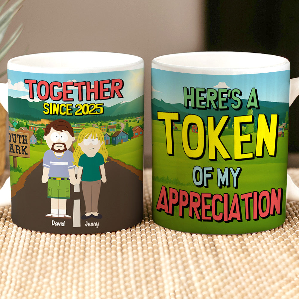 Cartoon Couple Mug - Personalized Gifts For Couple 04totn310525hg