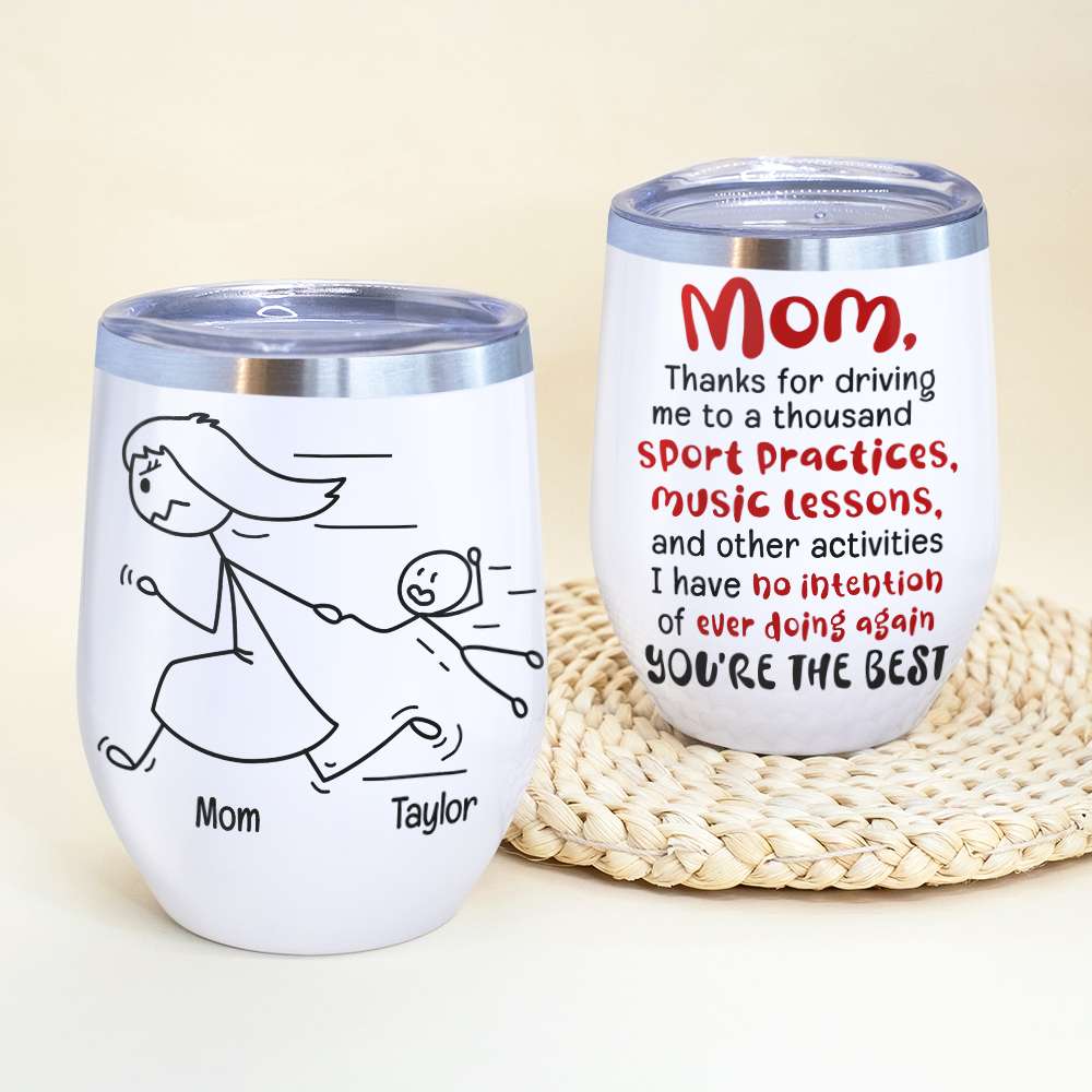 Mom You're The Best, Personalized Coffee Mug, Running With Mom Coffee Mug, Mother's Day Gift, Birthday Gift For Mom