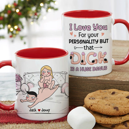 I Love You For Your Personality-Gift For Couple-Personalized Coffee Mug-Funny Couple