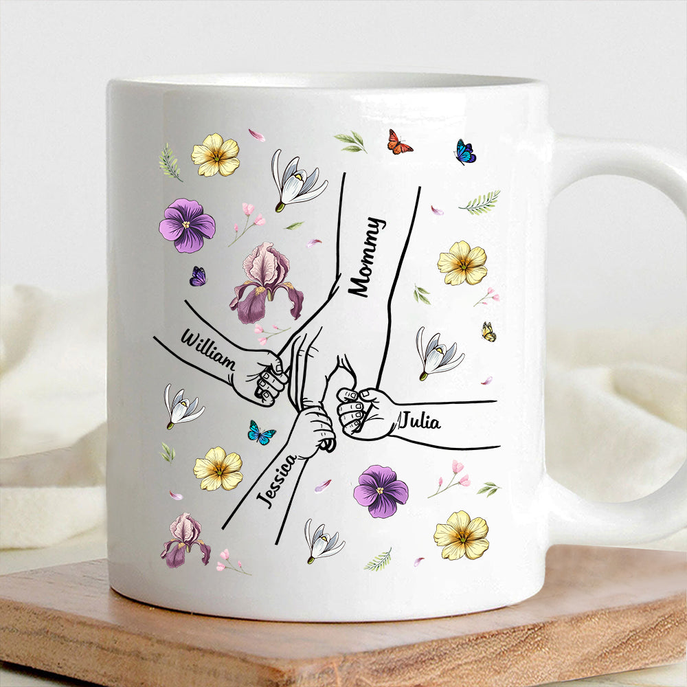 Mother & Daughter A Bond That Can't Be Broken | Personalized White Ceramic Mug - Ideal Gift for Mother's Day, Family Gatherings, or Special Occasions
