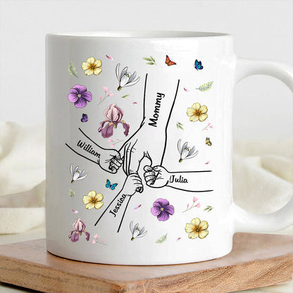 Mother & Daughter A Bond That Can't Be Broken | Personalized White Ceramic Mug - Ideal Gift for Mother's Day, Family Gatherings, or Special Occasions