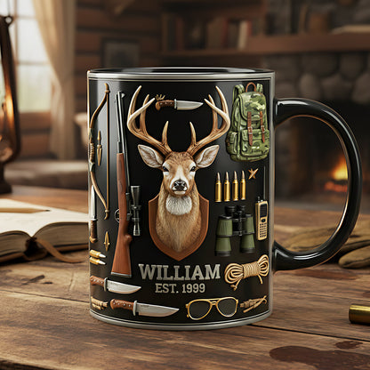 Hunting Black Coffee Mug - Personalized Gifts For Hunting Lovers 01kita171225