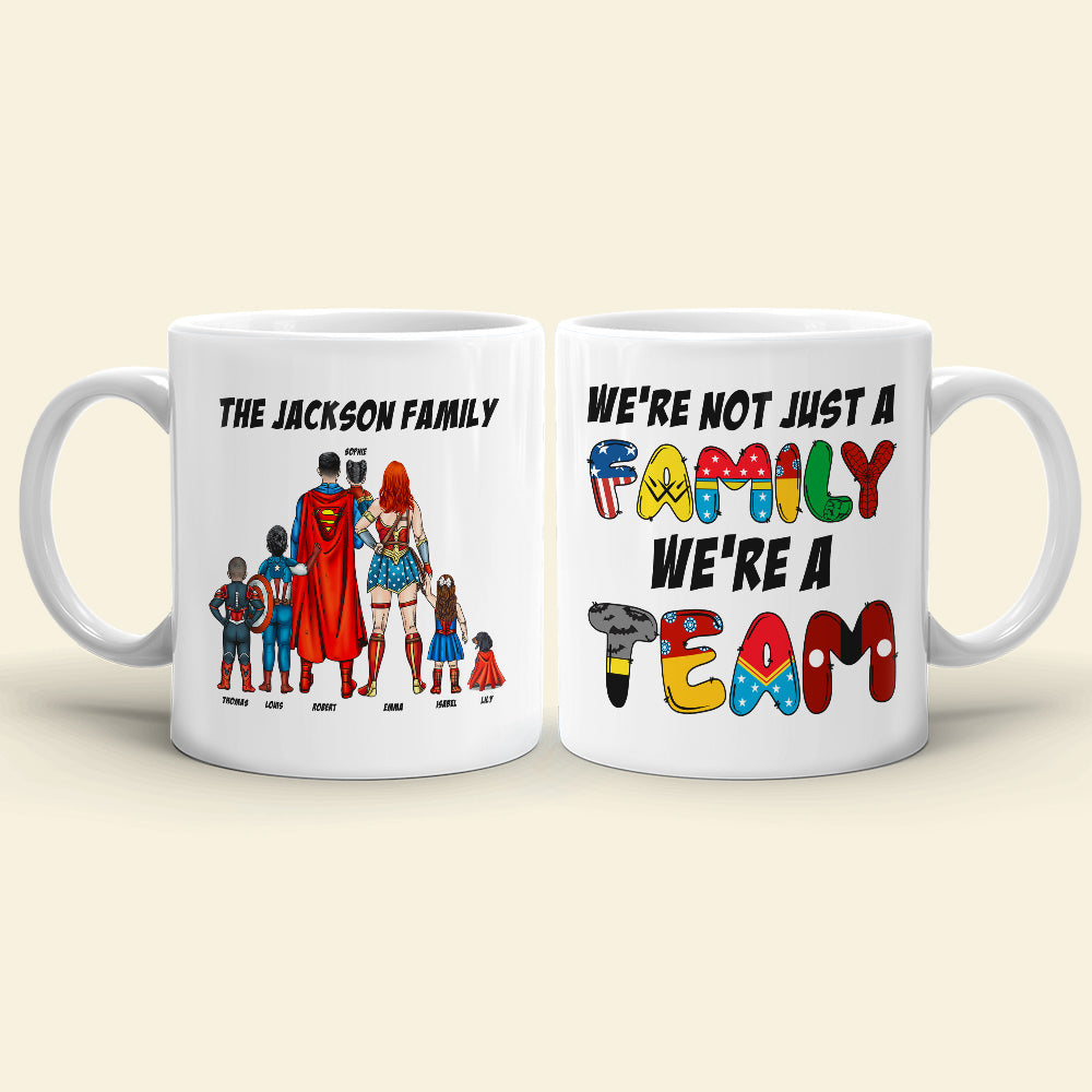Family Where Life Begins And Love Never Ends Personalized White Mug