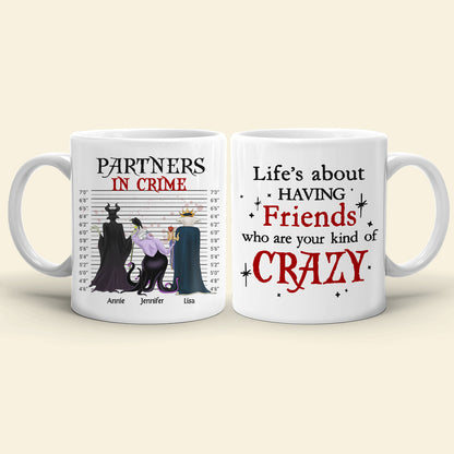 Partners In Crime, Gift For Bestie, Personalized Mug, Villain Friends Squad Mug 07NAHN060723TM