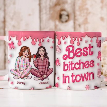 Personalized Gifts For Friends Coffee Mug Cute Inflated Effect 03topu121024
