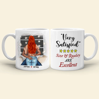 Very Satisfied Size And Quality Are Excellent, Naughty Couple Make Love White Mug