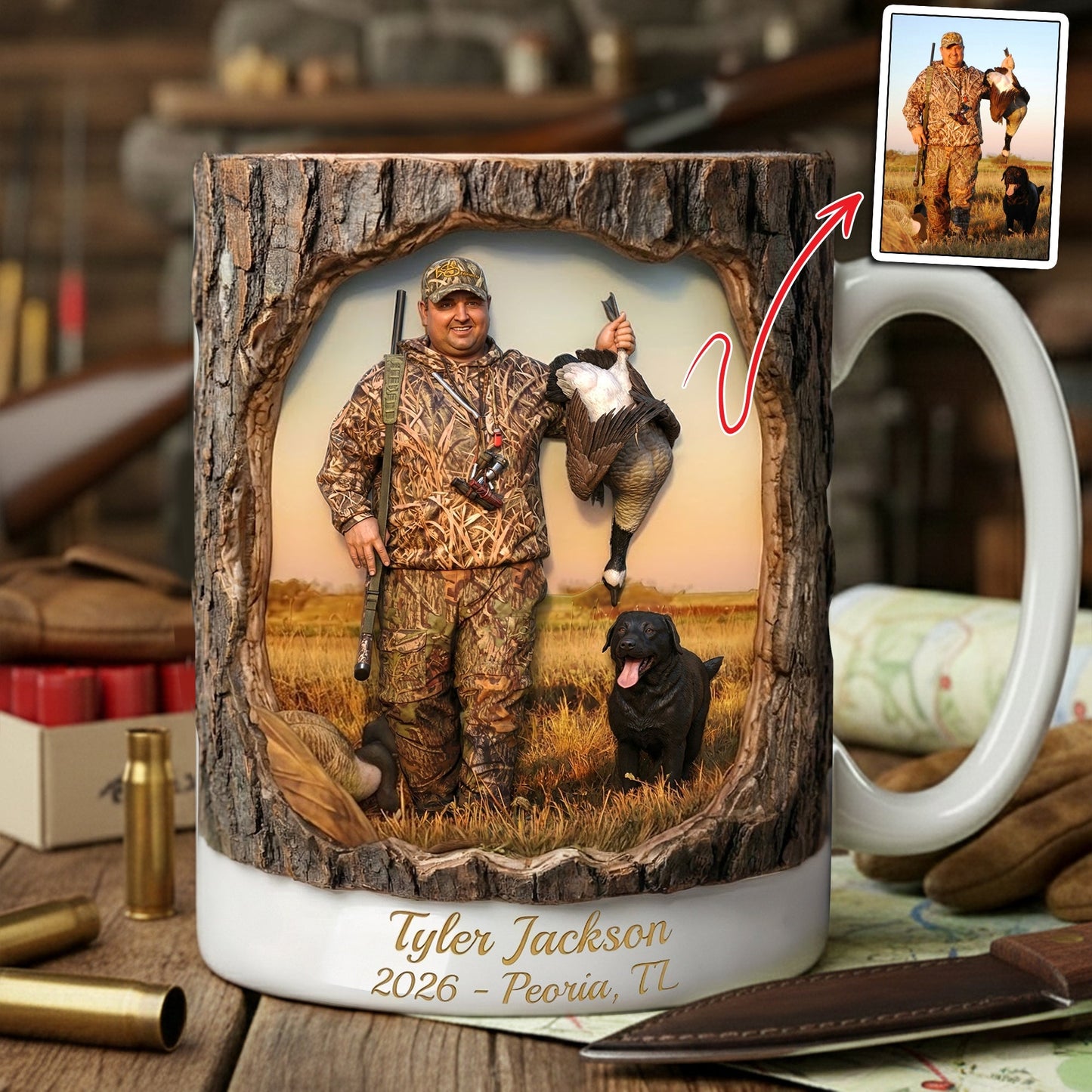 Hunting Life Coffee Mug - Personalized Custom Photo Gifts For Hunters 03HULU201225