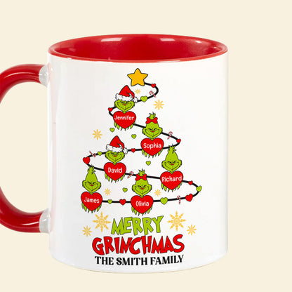 Merry Christmas-Personalized Accent Mug -Gift For Family-Christmas Gift- Family Mug-CC-AM11OZ-06acqn210923