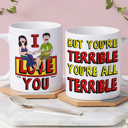 Personalized Gifts For Couple Coffee Mug 02ohpu140225pa I Love You