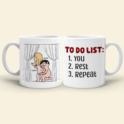To Do List-Personalized Coffee Mug-Gift For Couples- Funny Couple Mug