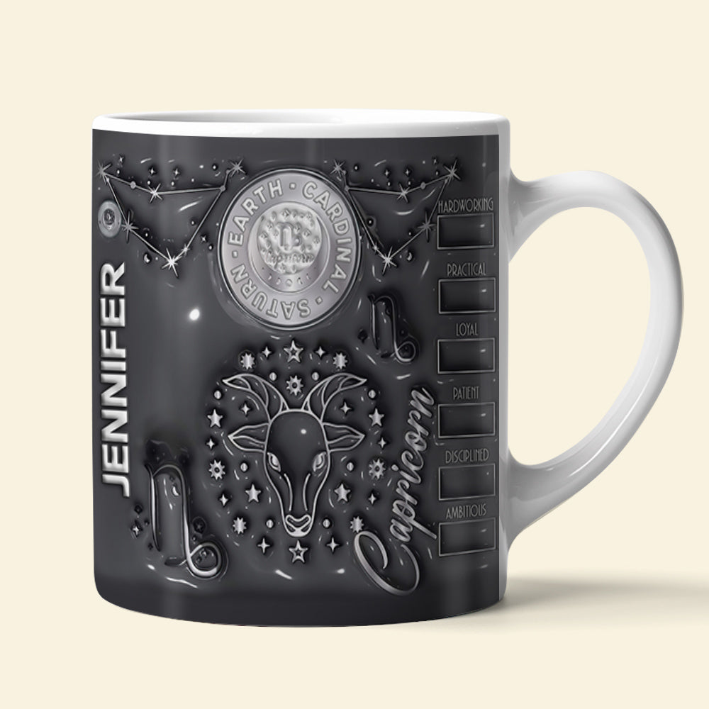 Gift For Zodiac Lover, Personalized Mug, Astrological Sign Quote Mug