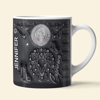 Gift For Zodiac Lover, Personalized Mug, Astrological Sign Quote Mug