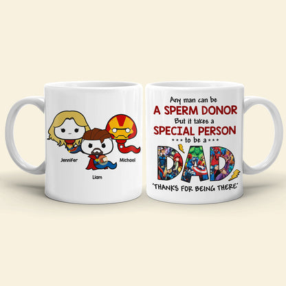 A Sperm Dad Family Gift Mug Funny White Mug