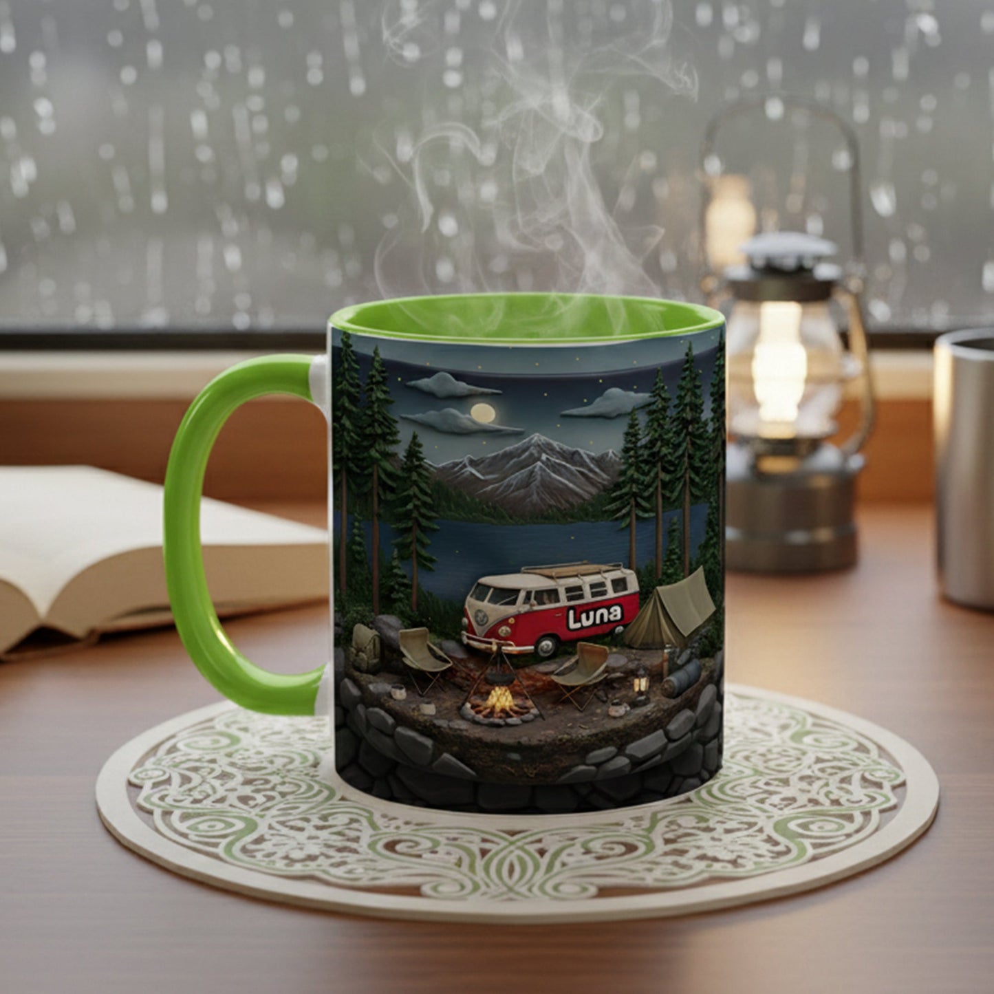 Camping Coffee Accent Mug - Personalized Gifts For Camping Lovers 02kita080126