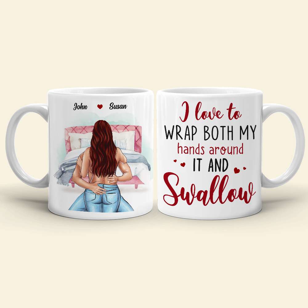 I Love To Wrap Both My Hand Personalized White Mug
