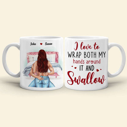I Love To Wrap Both My Hand Personalized White Mug