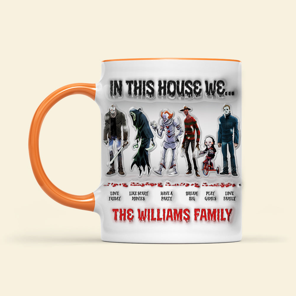 Personalized Gifts For Family Accent Mug, Wizard Family Character 02naqn030824