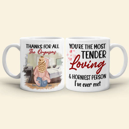 Thanks For All The Orgasms, Personalized Mug, Naughty Gifts For Couple