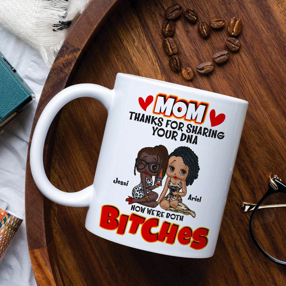 Personalized Gifts For Moms Coffee Mug Thanks For Sharing Your DNA 02TOLU130125HH