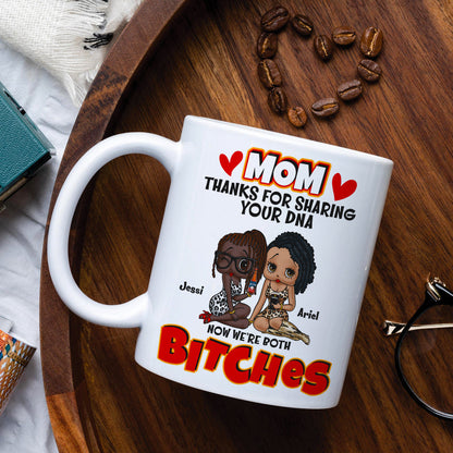 Personalized Gifts For Moms Coffee Mug Thanks For Sharing Your DNA 02TOLU130125HH