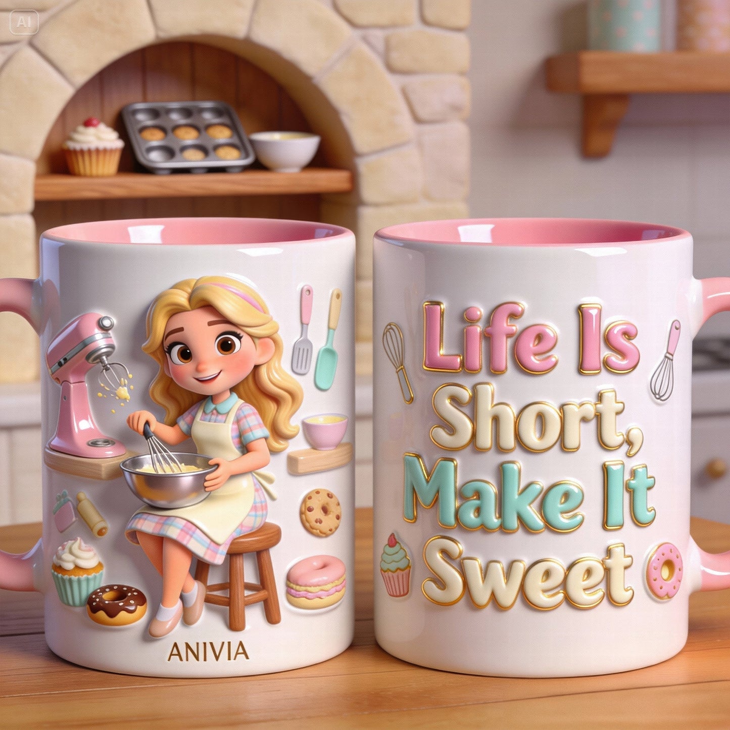 Baking Girl Coffee Mug - Personalized Gifts For Baking Lovers 01pgqn260126