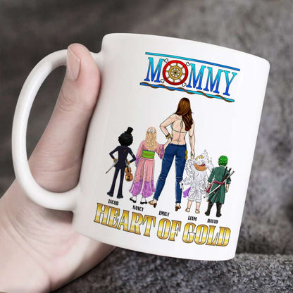 Personalized Gifts For Mom Coffee Mug Mommy Heart Of Gold 011KAPU260324PA