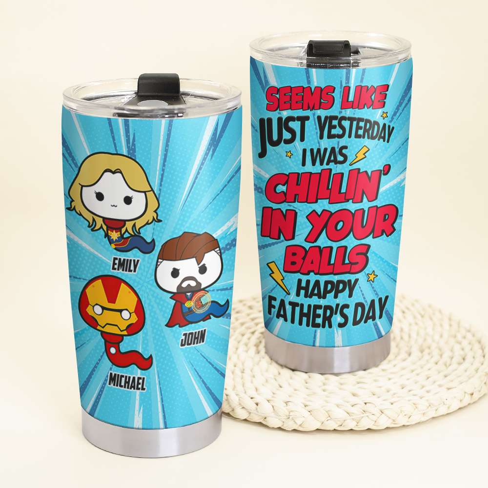 Funny Sperm Happy Day Daddy 05NAHN080523TM Personalized Tumbler Gift