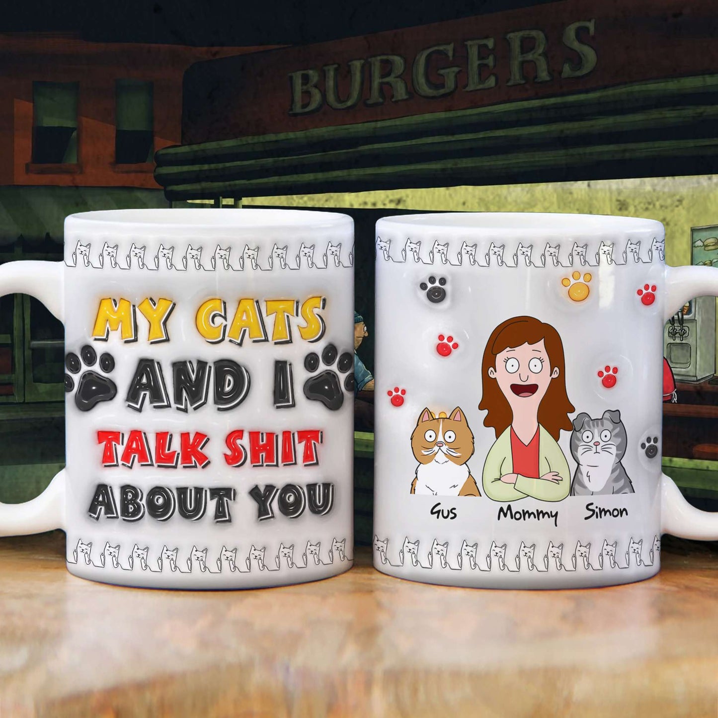 Adorable Little Cats Coffee Mug - Personalized Gifts For Cat Lover 04QHLU010425HG