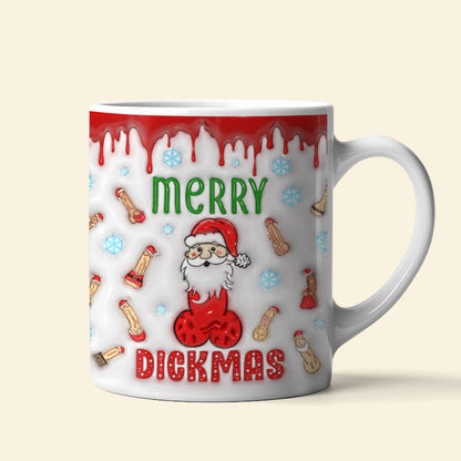 Christmas Gift For Movie Fans, Santa Claus Inflated White Coffee Mug 03OHQN110924