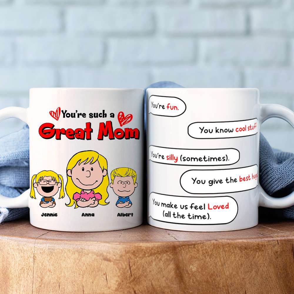 Personalized Gifts For Mom Coffee Mug Mom & Little Ones 03TOLU080125HH