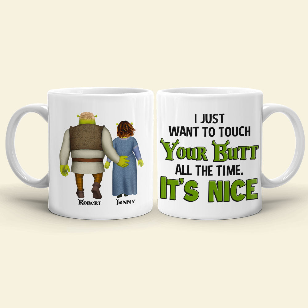 Couple I Just Want To Touch Your Butt All The Time 04napo120623hh Personalized Coffee Mug